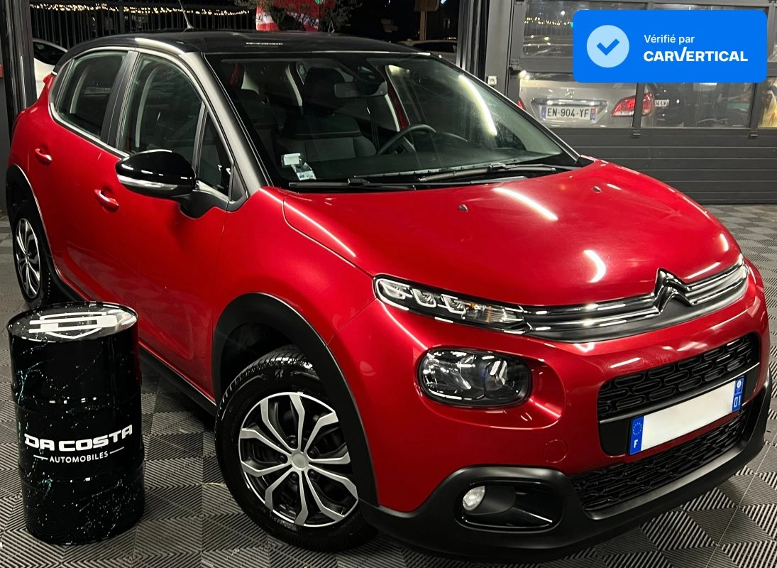 Citroen C3 III FEEL 1.2 82 Cv 1ERE MAIN / 17 300 Kms APPLE CARPLAY & ANDROID - GARANTIE 1 AN
