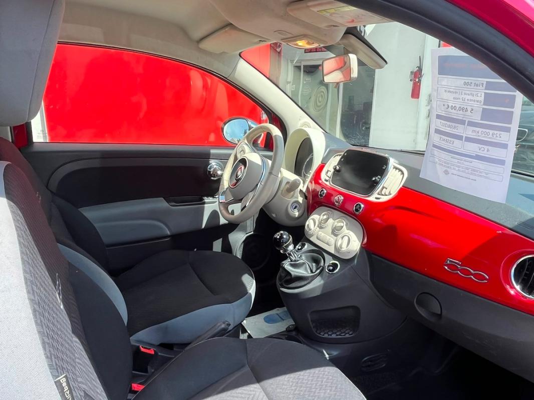 Fiat 500 1.2i 69 CH DE 2017 - PHASE 2 | ENTIÈREMENT RÉVISÉE ET GARANTIE 12 MOIS EUROPE