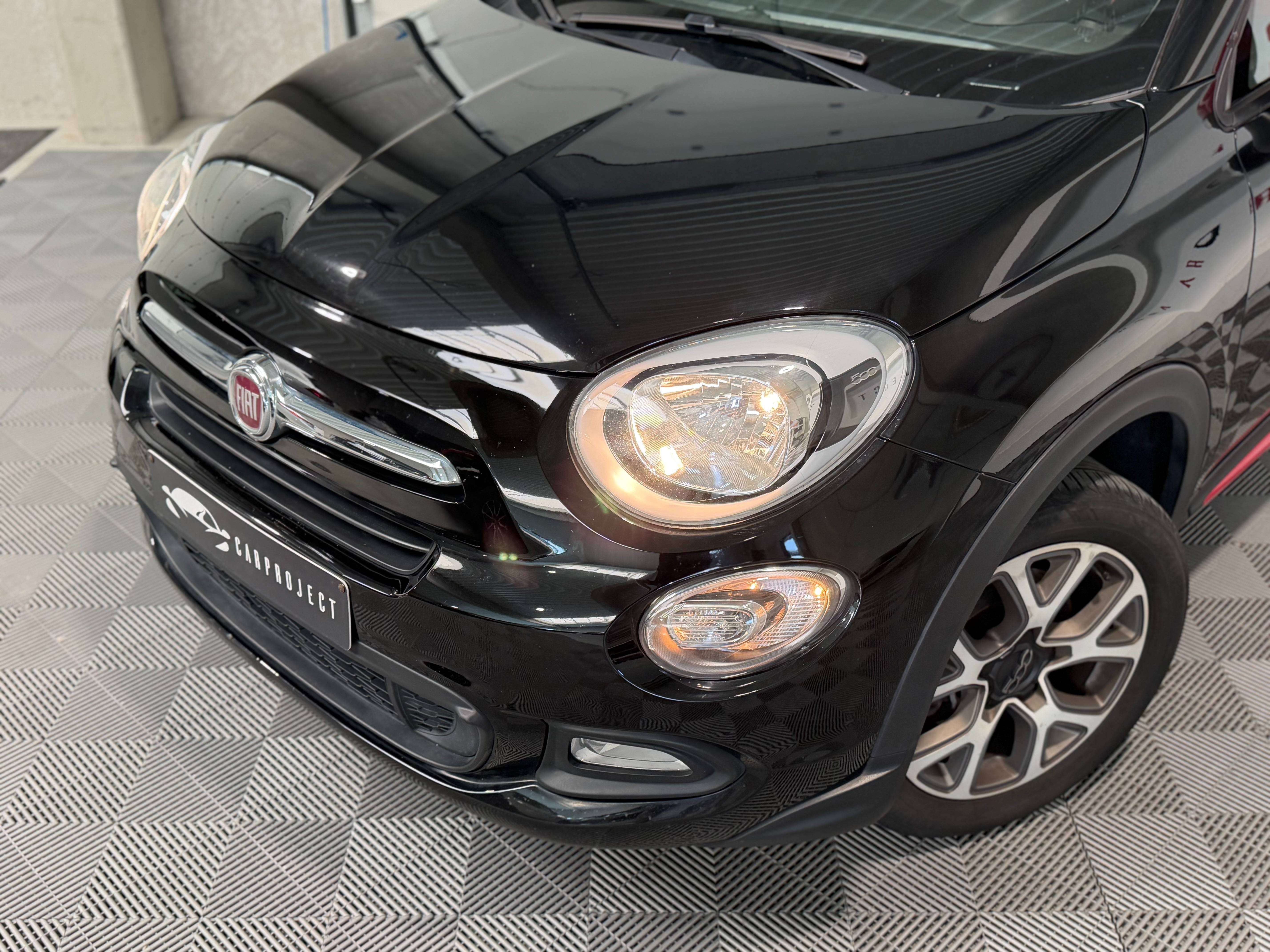 Fiat 500X 1.6i Rosso Amore, Toit Ouvrant, GPS, Capteurs AR, Climatisation