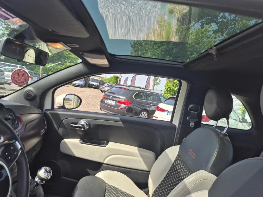 Fiat 500 1.2 70 STAR TOIT PANORAMIQUE 6658 Hors Taxes 1ére main !