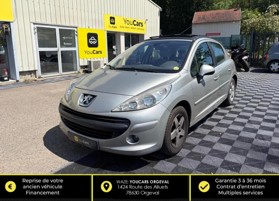 Peugeot 207 1.4 e 90 cv 2 EME MAIN - TOIT OUVRANT IDEAL JEUNE PERMIS-CLIM AUTO
