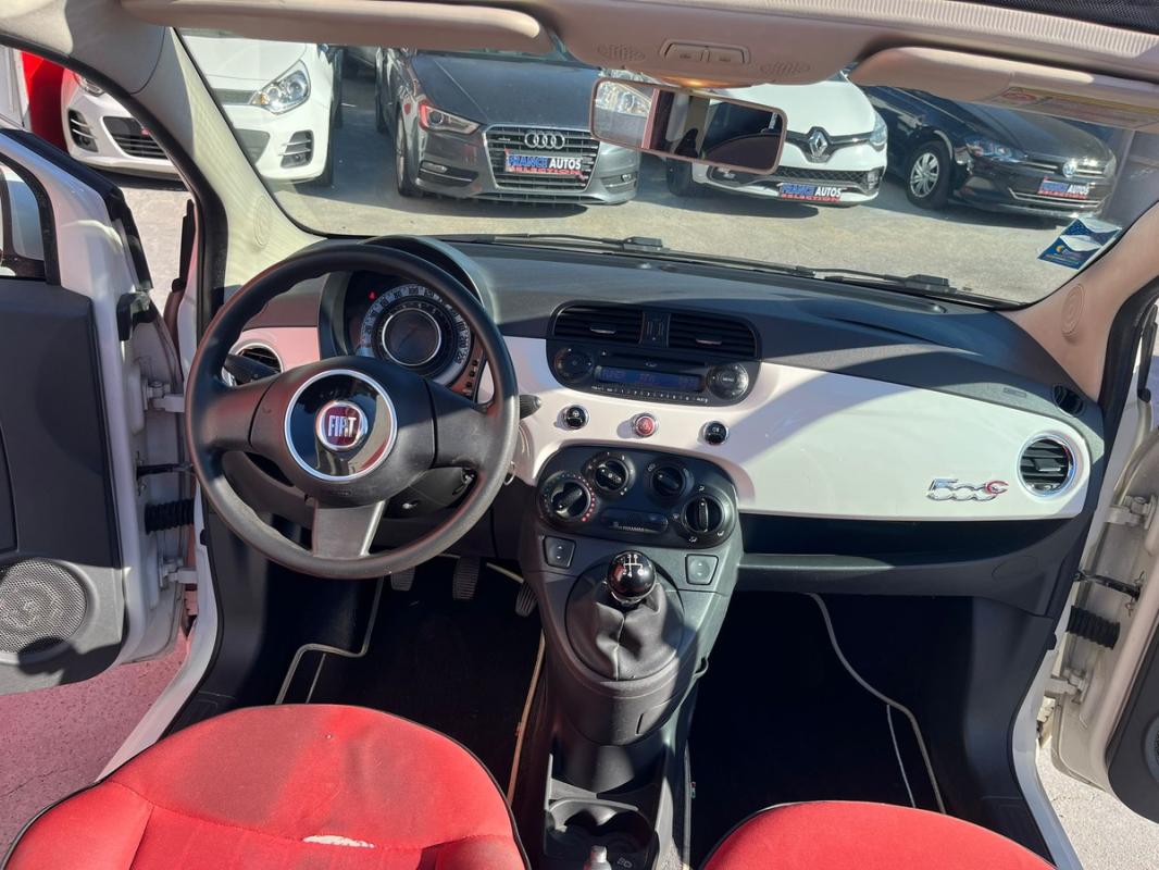 Fiat 500 1.2 70 CH CABRIOLET ESSENCE ENTIÈREMENT RÉVISÉE & GARANTIE PENDANT 12 MOIS