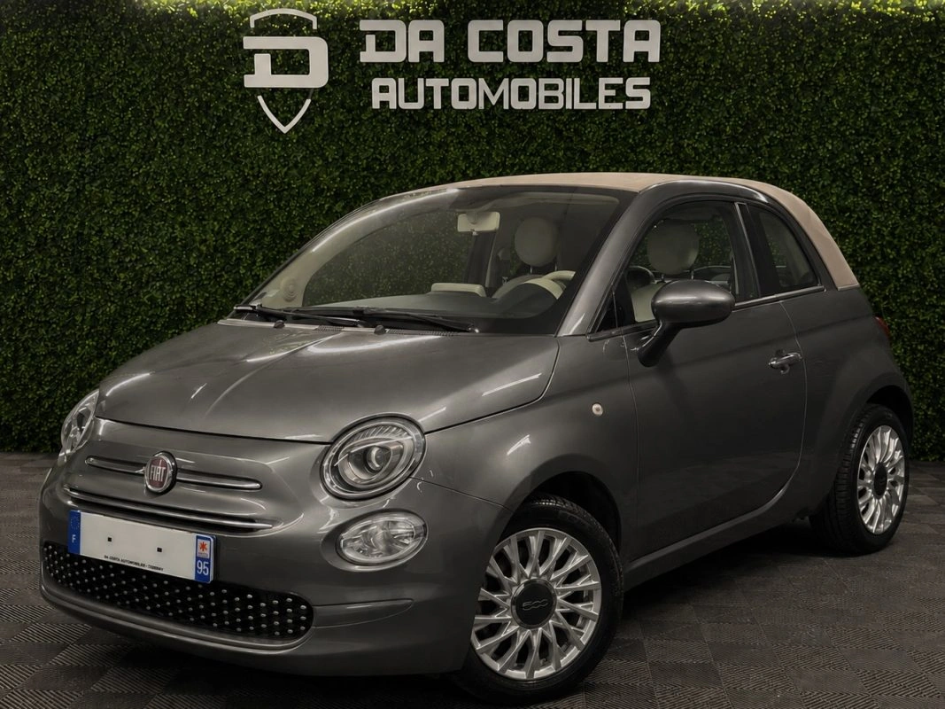Fiat 500 C PHASE 2 LOUNGE CABRIOLET 1.2 69 Cv CAPOTE ELECTRIQUE BOITE AUTO ECRAN GPS - GARANTIE 1 AN