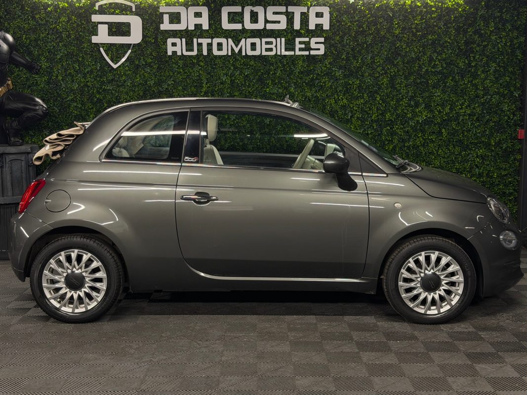 Fiat 500 C PHASE 2 LOUNGE CABRIOLET 1.2 69 Cv CAPOTE ELECTRIQUE BOITE AUTO ECRAN GPS - GARANTIE 1 AN