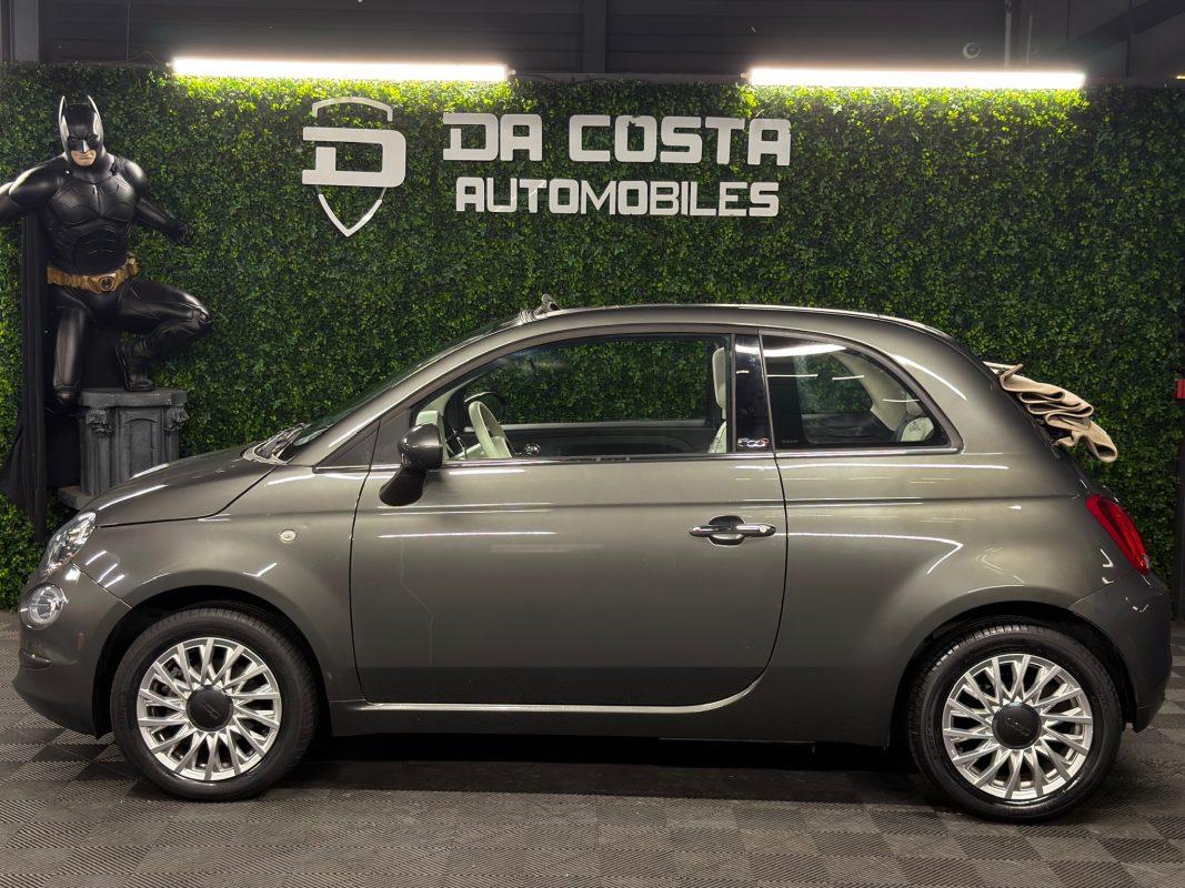 Fiat 500 C PHASE 2 LOUNGE CABRIOLET 1.2 69 Cv CAPOTE ELECTRIQUE BOITE AUTO ECRAN GPS - GARANTIE 1 AN
