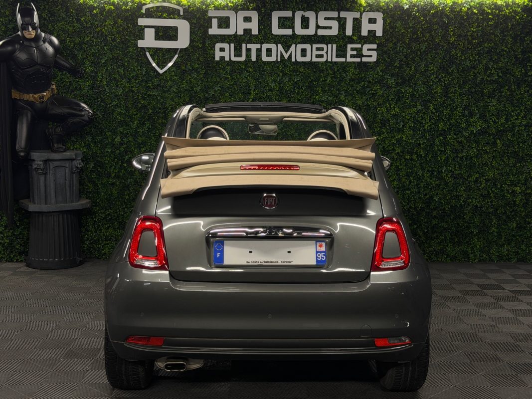 Fiat 500 C PHASE 2 LOUNGE CABRIOLET 1.2 69 Cv CAPOTE ELECTRIQUE BOITE AUTO ECRAN GPS - GARANTIE 1 AN