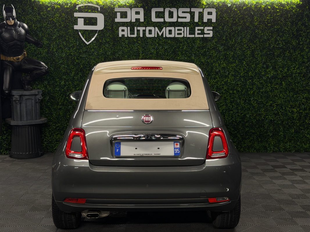 Fiat 500 C PHASE 2 LOUNGE CABRIOLET 1.2 69 Cv CAPOTE ELECTRIQUE BOITE AUTO ECRAN GPS - GARANTIE 1 AN