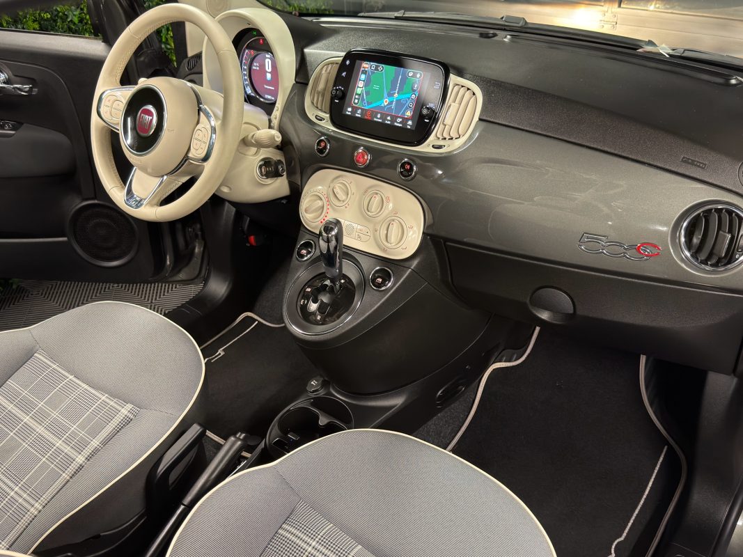 Fiat 500 C PHASE 2 LOUNGE CABRIOLET 1.2 69 Cv CAPOTE ELECTRIQUE BOITE AUTO ECRAN GPS - GARANTIE 1 AN