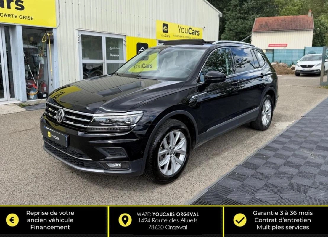 Volkswagen Tiguan ALLSPACE 2.0 TDI 150 CARAT DSG 7 PLACES- ENTRETIEN COMPLET VW-TOIT OUVRANT-CARPLAY
