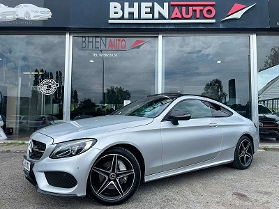 Mercedes-Benz C 180 Coupe 431,66€ PAR MOIS 0% SANS FRAIS !!/ PACK AMG / TOIT PANO / RADAR AV AR / CUIR / START AND STOP