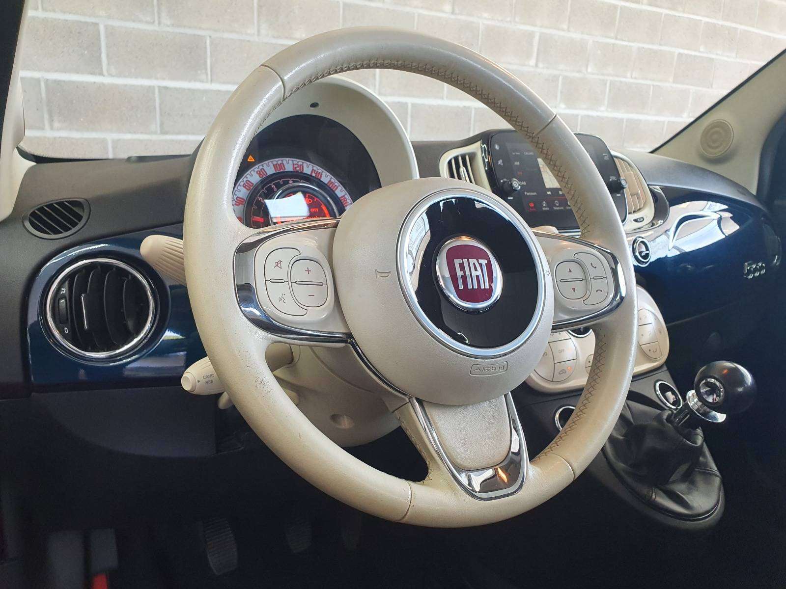 Fiat 500 🟢1.2 ESSENCE 69CV - TOIT PANO - CAPTEURS - GPS - CRUISE
