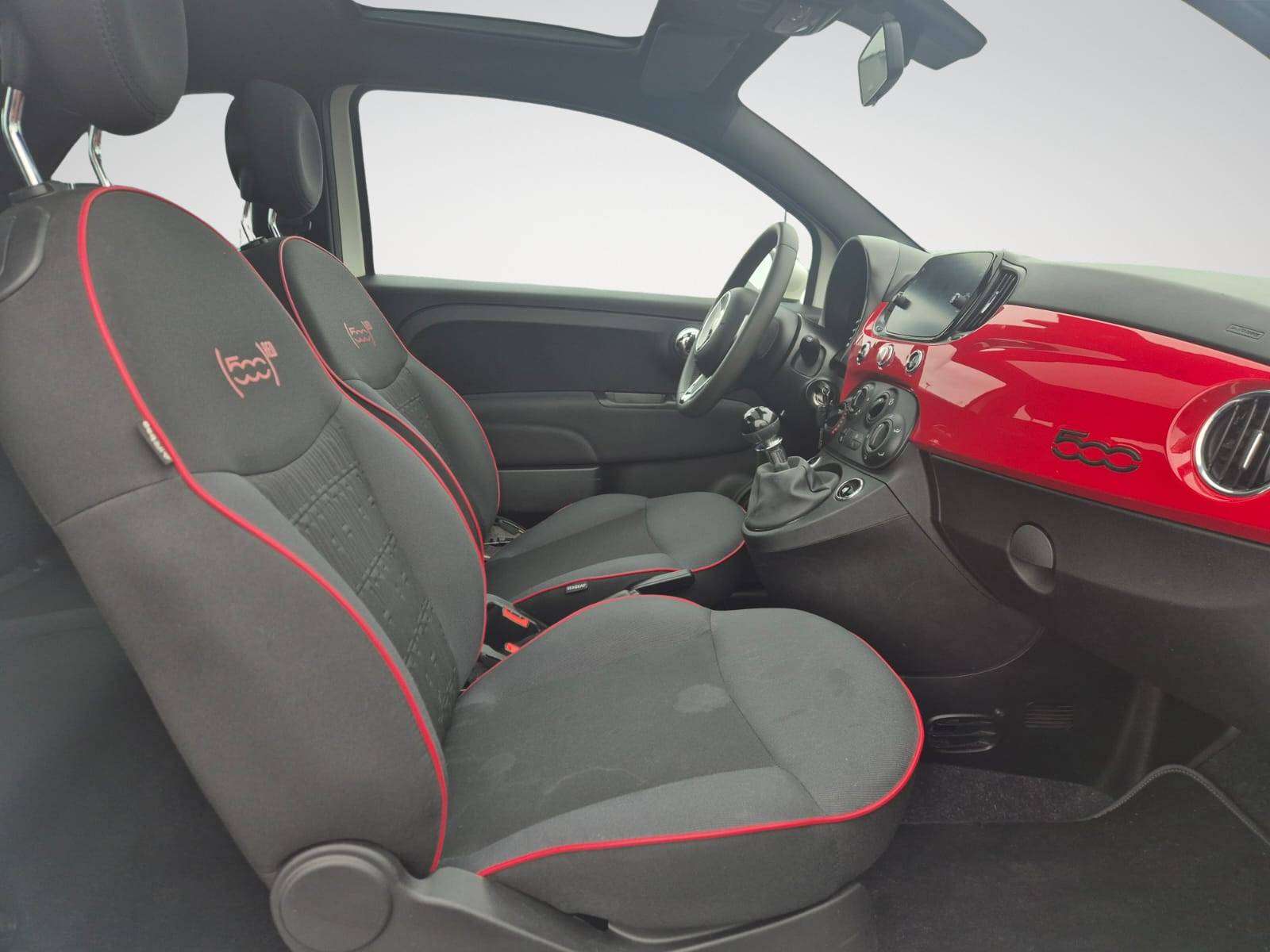 Fiat 500 1.0i MHEV Red / Navigation / Ecran Multifonction Tactile / Toit Panoramique / Garantie 12 Mois