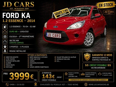 Ford Ka/Ka+ KA 1.2 ESSENCE ‼️GARANTIE 1 AN CTOK‼️
