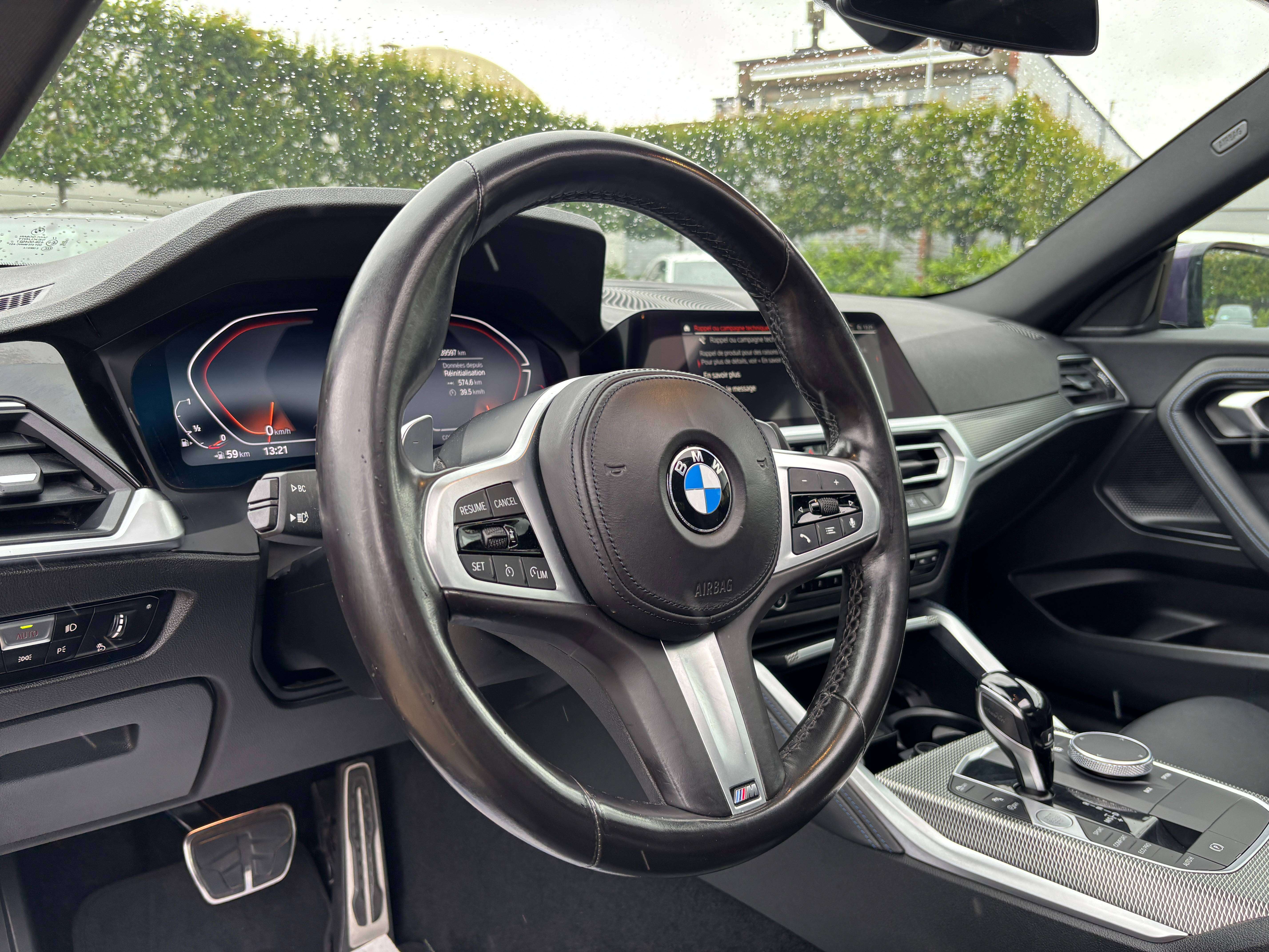 BMW 220 iA Coupé *PACK M*TOIT OUV*SIEGE CHAUFF*1ER PROPRIO*GARANTIE*