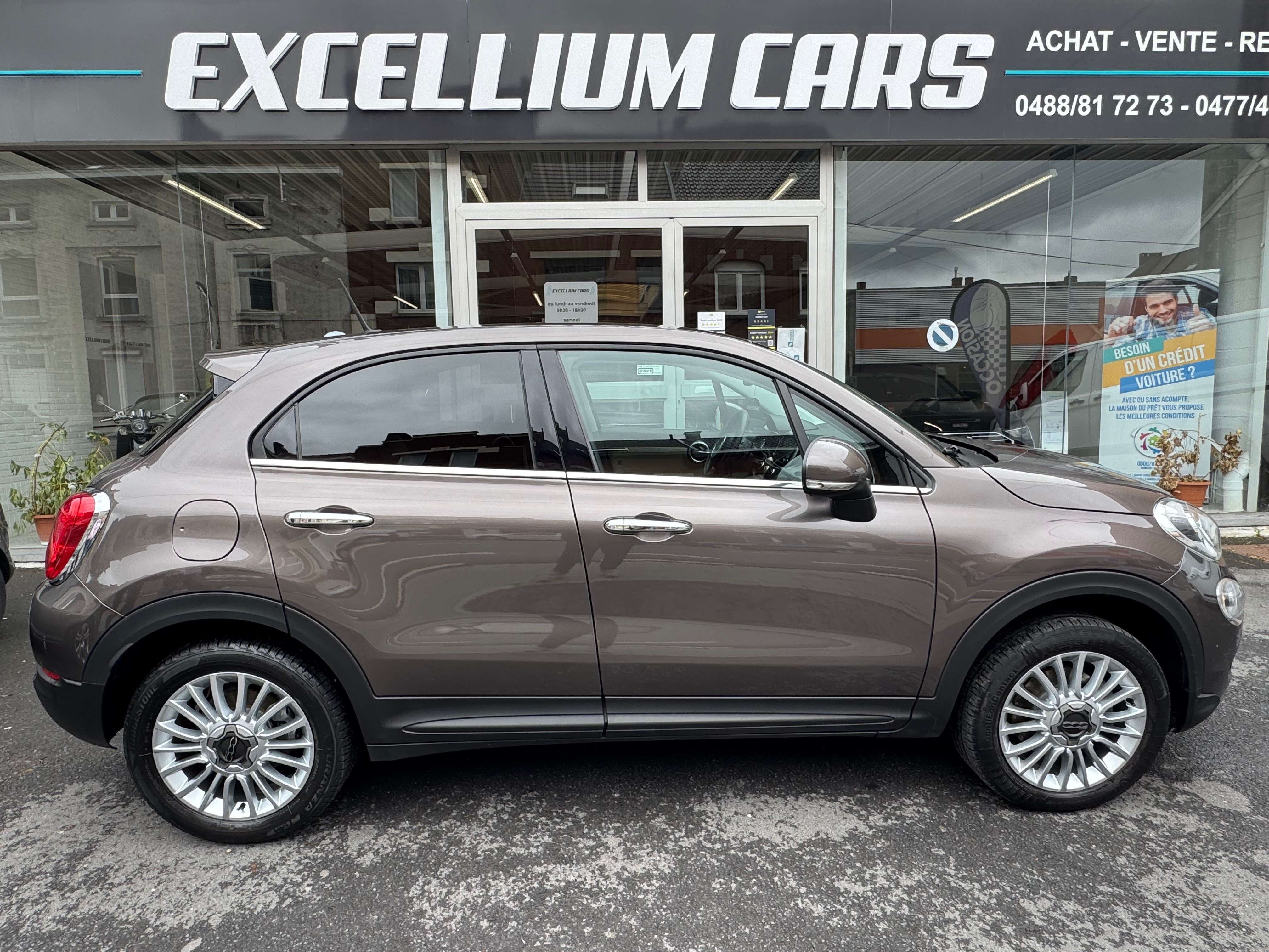 Fiat 500X 1.4 MultiAir Boite Auto Gps Semi Cuir Jante  Airco  Carnet Euro 6B