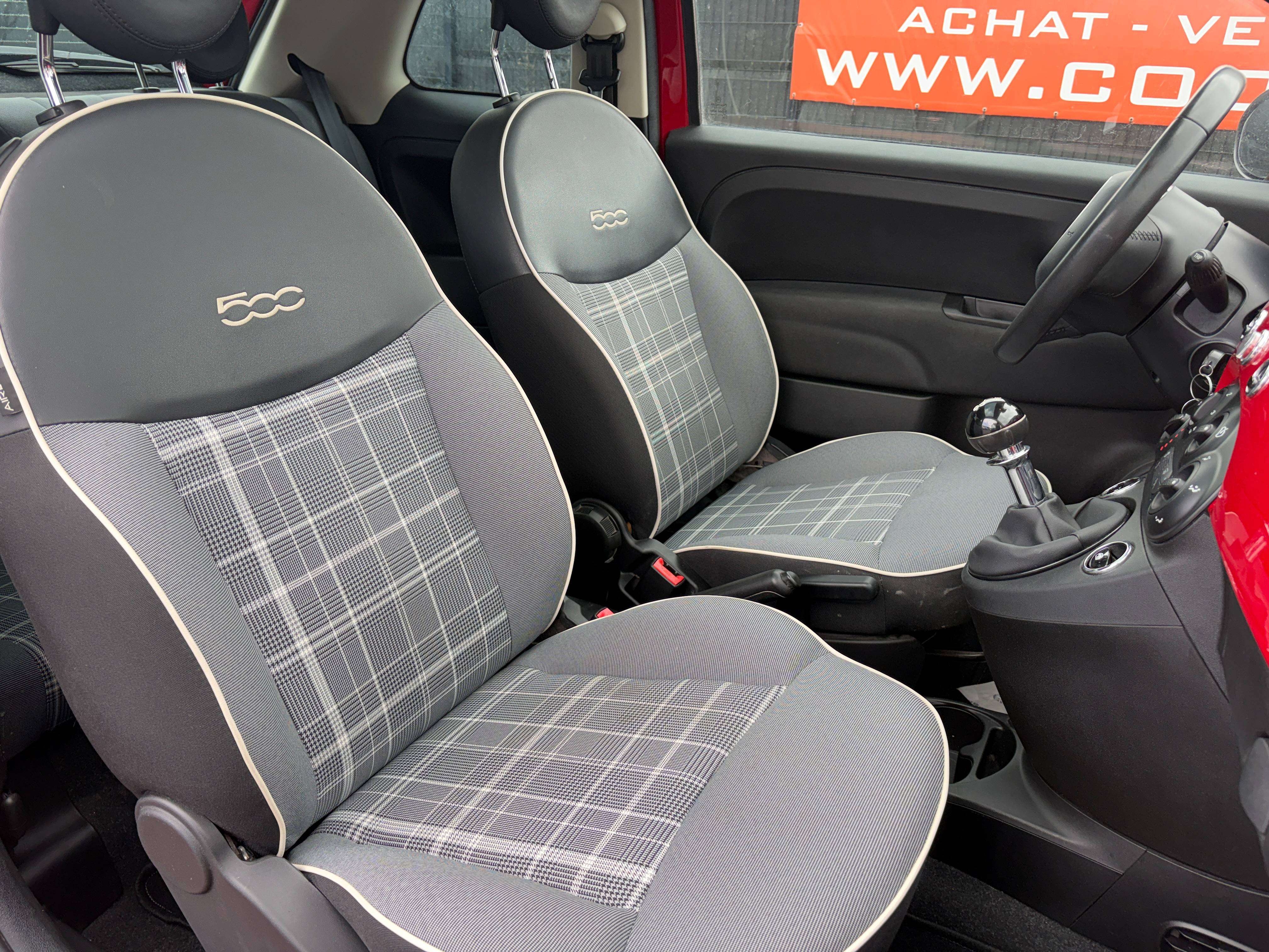 Fiat 500 1.2i Lounge - EU6 - GARANTIE 1AN -