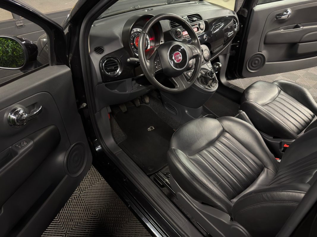 Fiat 500 II LOUNGE 1.2 69 INTERIEUR CUIR TOIT PANORAMIQUE CLIM AUTOMATIQUE CritAir1 - GARANTIE 1 AN
