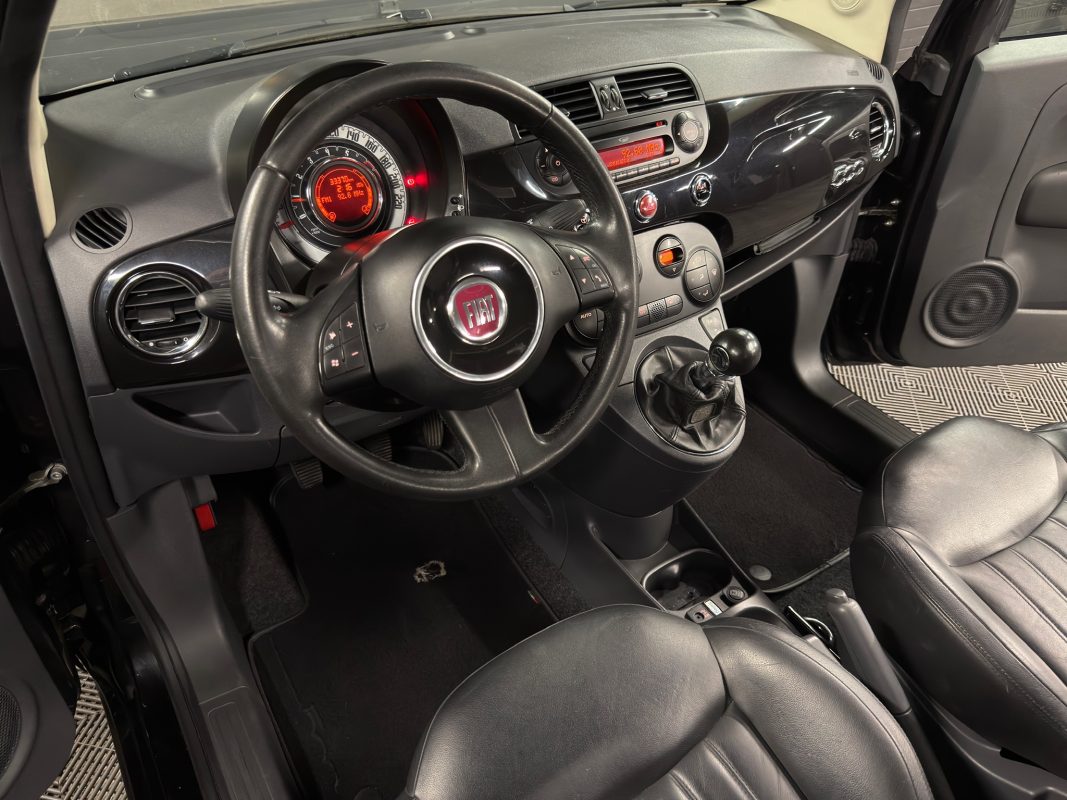 Fiat 500 II LOUNGE 1.2 69 INTERIEUR CUIR TOIT PANORAMIQUE CLIM AUTOMATIQUE CritAir1 - GARANTIE 1 AN