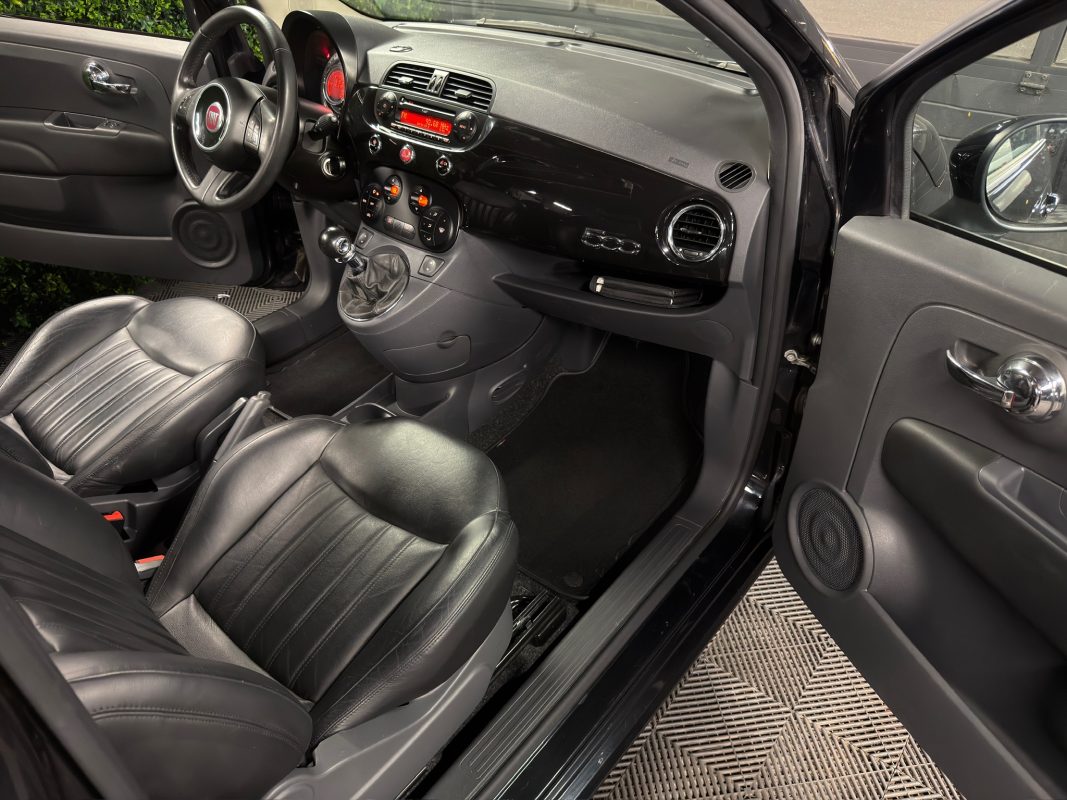 Fiat 500 II LOUNGE 1.2 69 INTERIEUR CUIR TOIT PANORAMIQUE CLIM AUTOMATIQUE CritAir1 - GARANTIE 1 AN