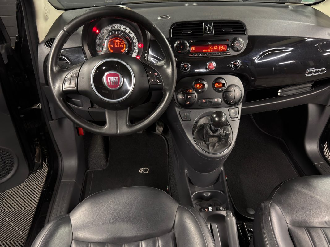Fiat 500 II LOUNGE 1.2 69 INTERIEUR CUIR TOIT PANORAMIQUE CLIM AUTOMATIQUE CritAir1 - GARANTIE 1 AN