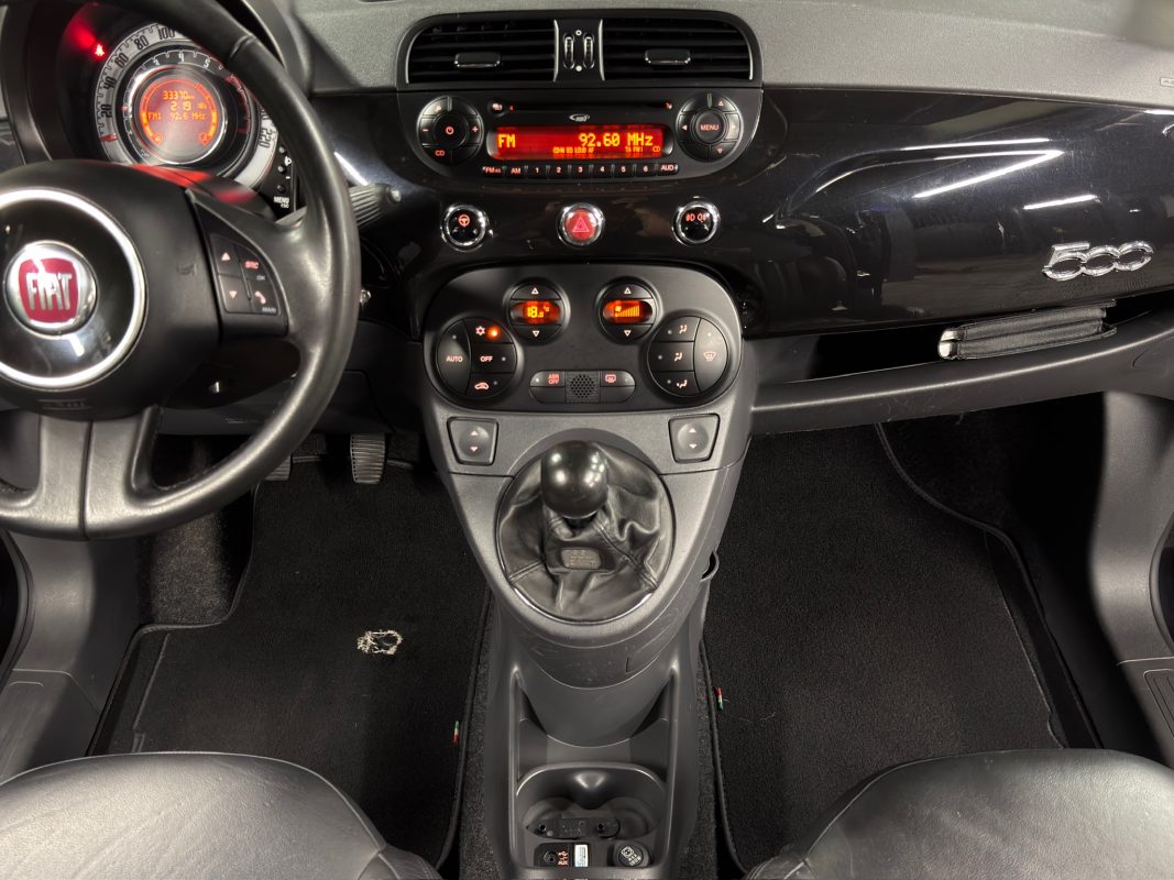 Fiat 500 II LOUNGE 1.2 69 INTERIEUR CUIR TOIT PANORAMIQUE CLIM AUTOMATIQUE CritAir1 - GARANTIE 1 AN