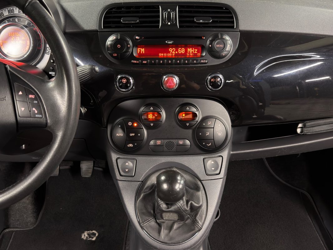 Fiat 500 II LOUNGE 1.2 69 INTERIEUR CUIR TOIT PANORAMIQUE CLIM AUTOMATIQUE CritAir1 - GARANTIE 1 AN