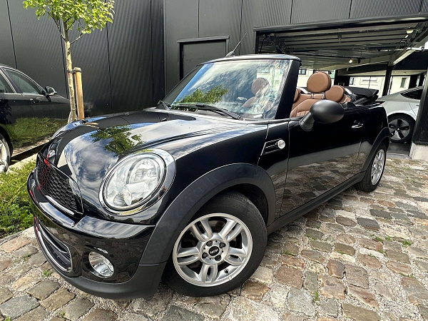 MINI One Cabrio Cabriolet 1.6i One, BRUIN LEDER, zeer mooi , Uniek exemplaar,Voor Liefhebber/Garantie