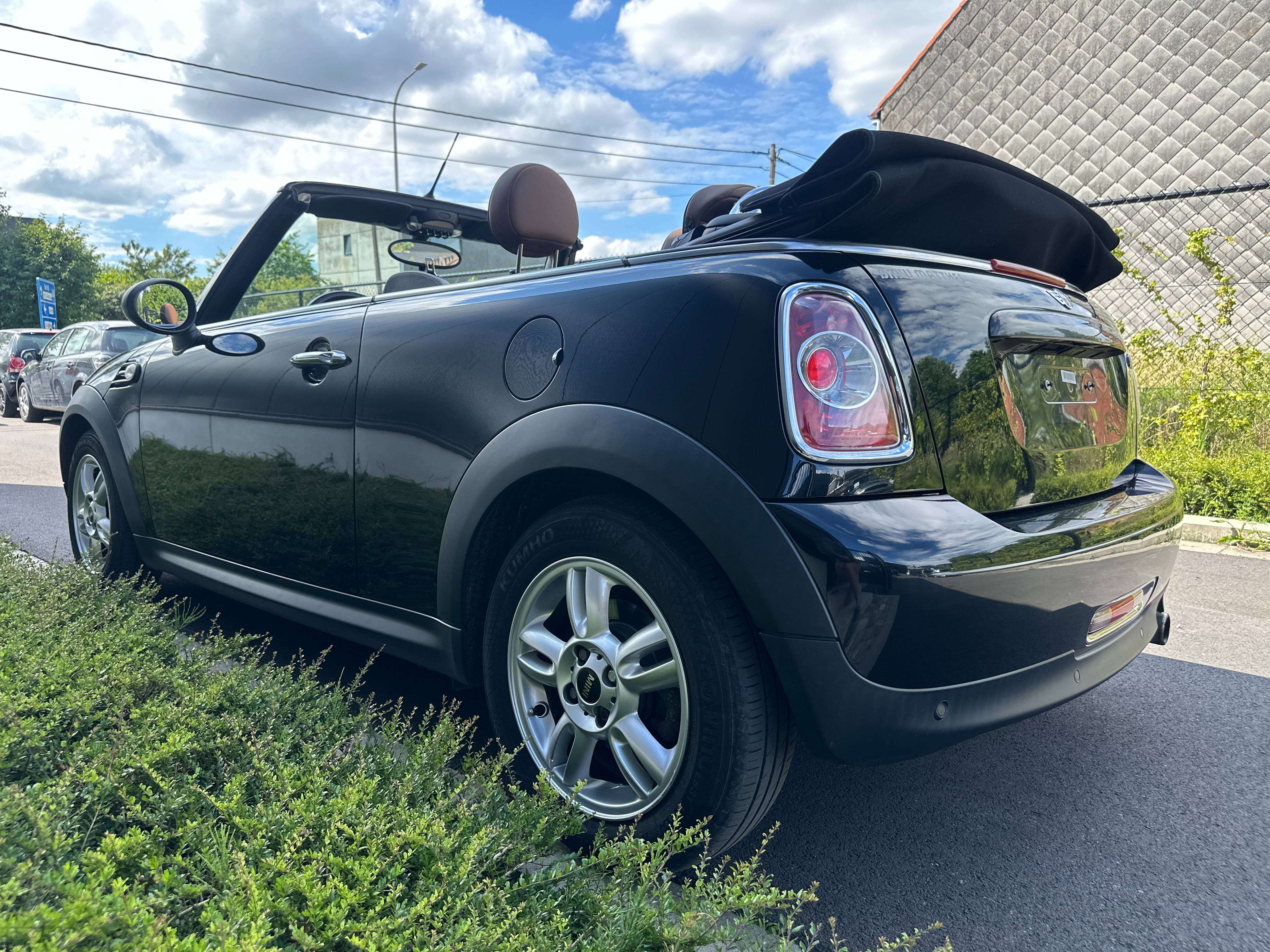 MINI One Cabrio Cabriolet 1.6i One, BRUIN LEDER, zeer mooi , Uniek exemplaar,Voor Liefhebber/Garantie