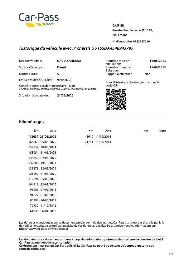 Dacia Sandero 1.5 dCi Clim Ct ok Garantie 1 an