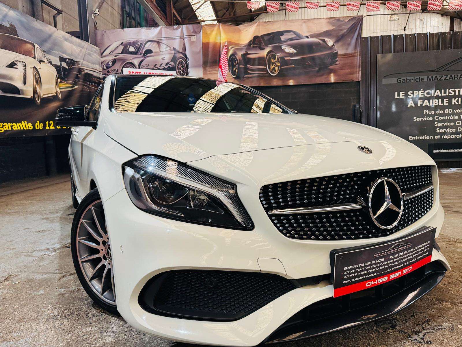 Mercedes-Benz A 200 A200D Pack AMG Automatique Caméra Toit Panoramique PDC Clim Cuir LED