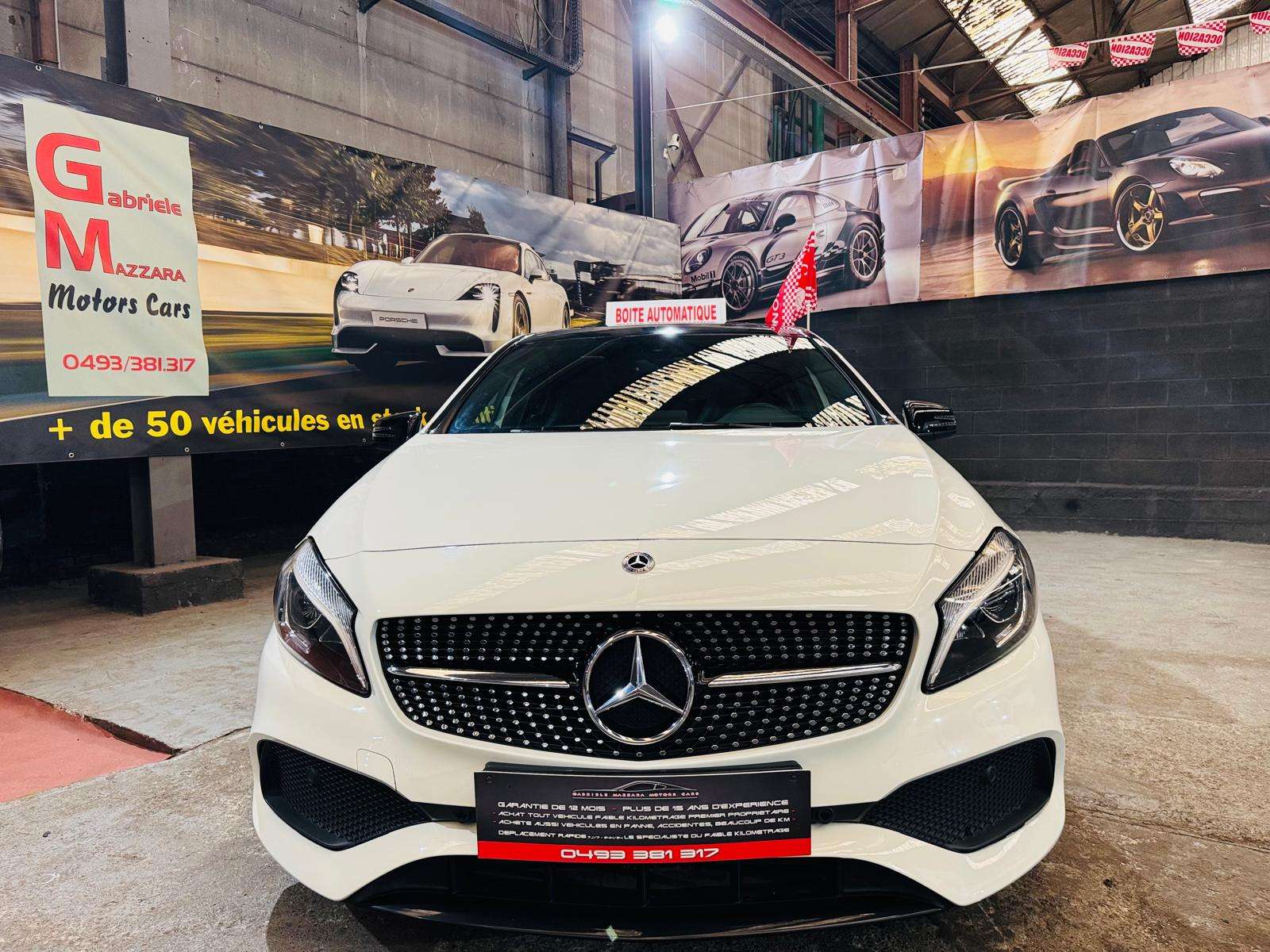 Mercedes-Benz A 200 A200D Pack AMG Automatique Caméra Toit Panoramique PDC Clim Cuir LED