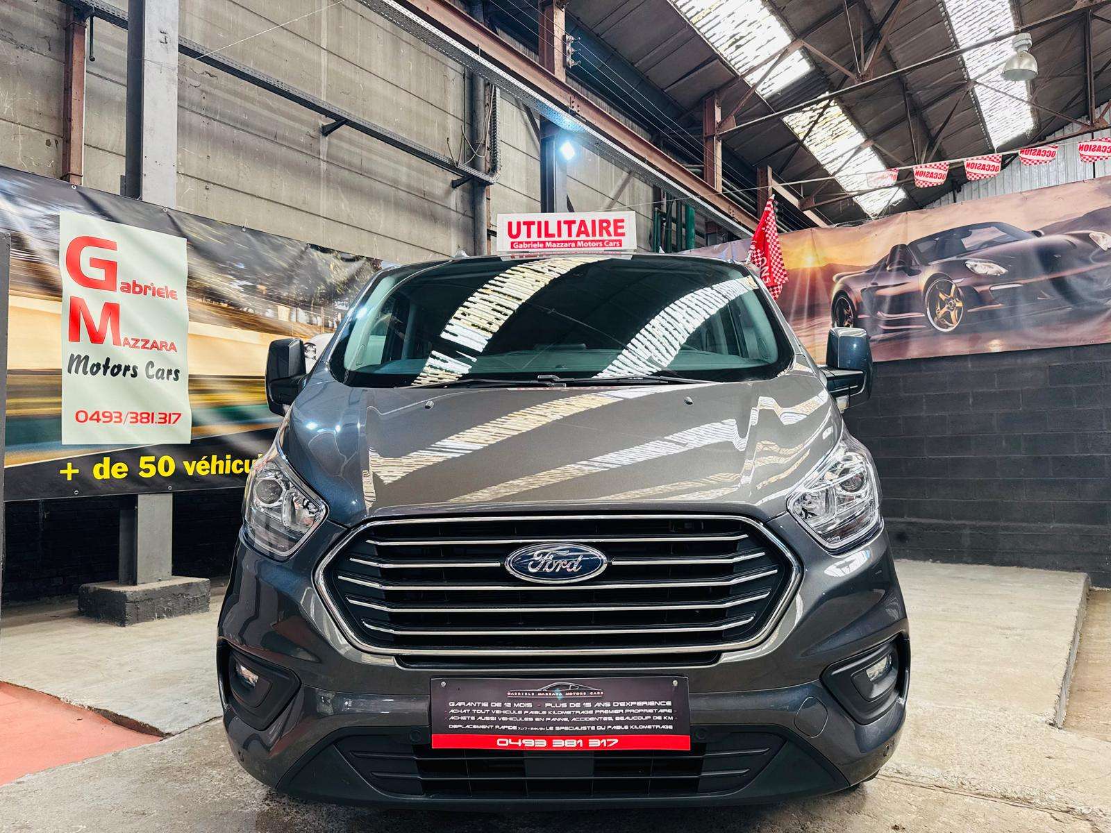 Ford Transit Custom 2.0 TDCi L2H1 Automatique Double portes CarPlay Caméra Attache remorque TVA/BTW 21% Incl