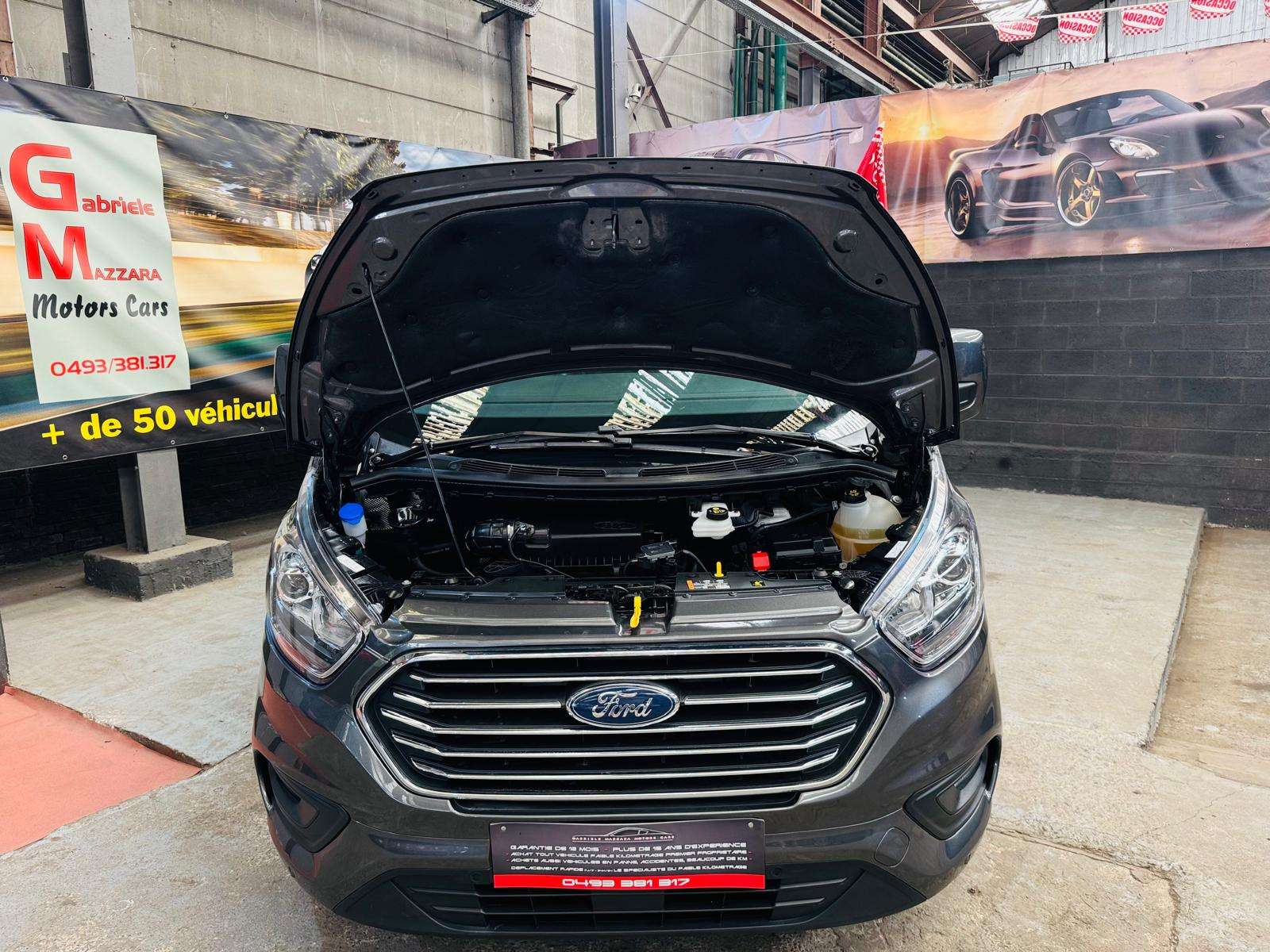 Ford Transit Custom 2.0 TDCi L2H1 Automatique Double portes CarPlay Caméra Attache remorque TVA/BTW 21% Incl