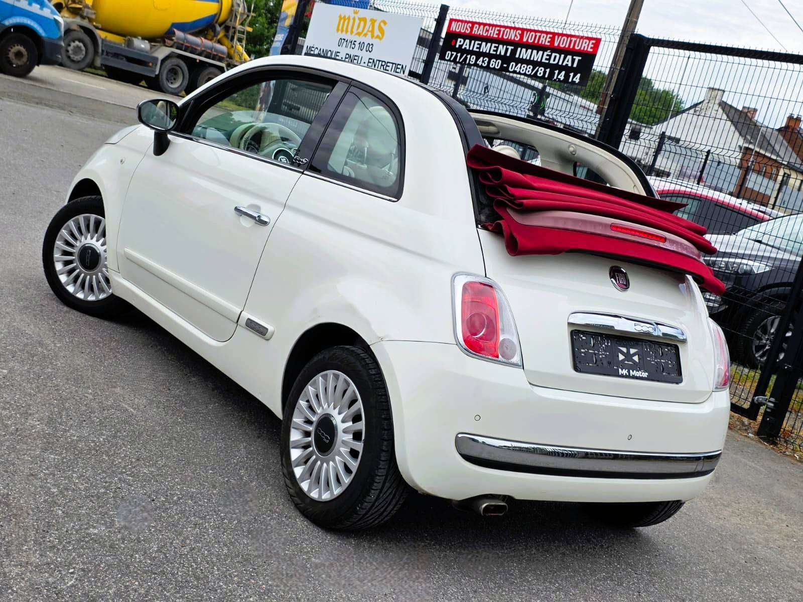 Fiat 500C 🟢1.2 ESSENCE 69CV - CABRIOLET - CLIMATISATION