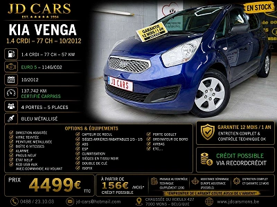 Kia Venga Venga 1.4 CRDi EcoDynamics ‼️garantie 1 an ctok‼️