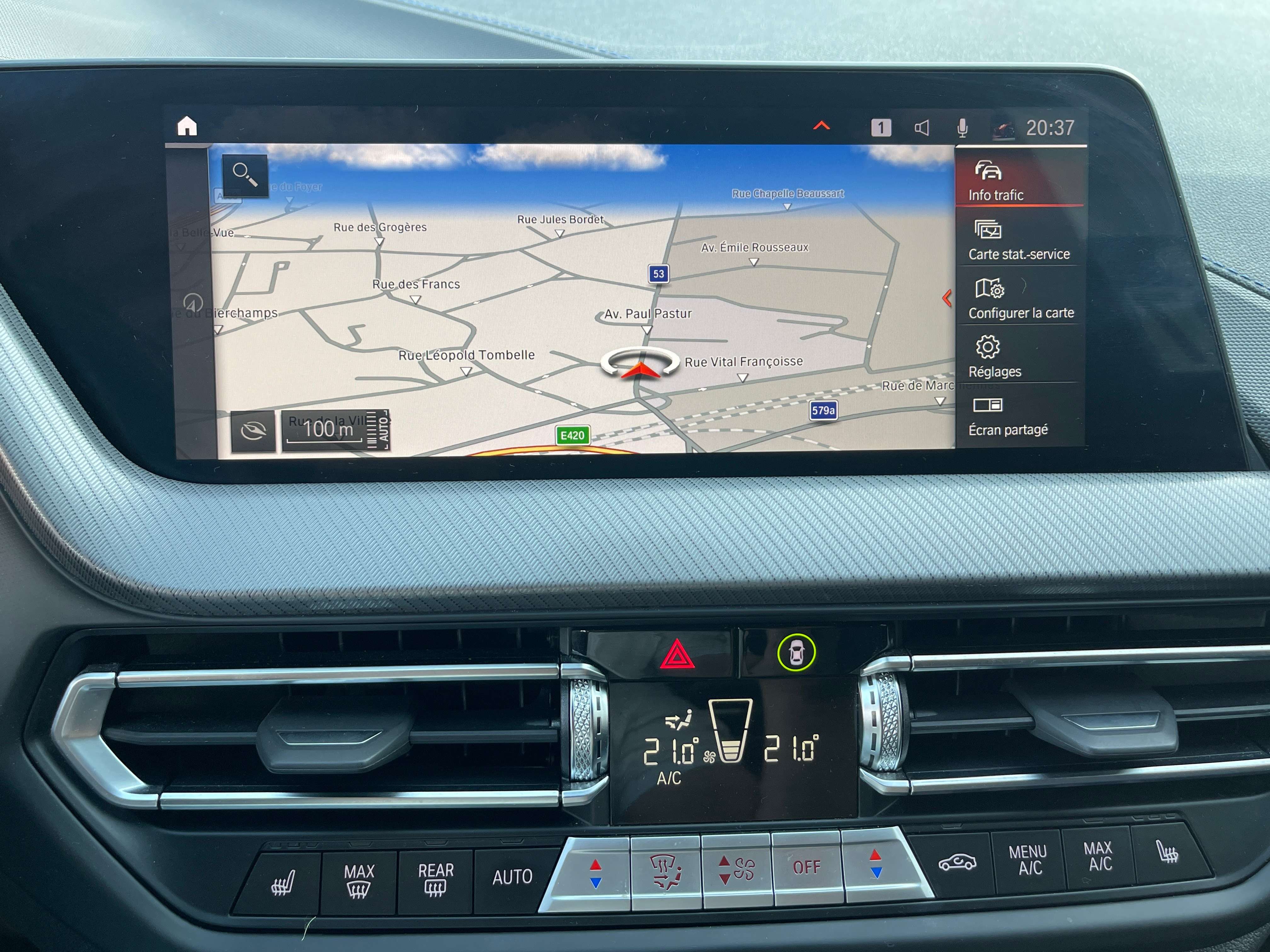 BMW 116 iA "PACK M" CAMERA-CARPLAY-COCKPIT-BIXENON-CUIR-GPS-GAR 12MOIS
