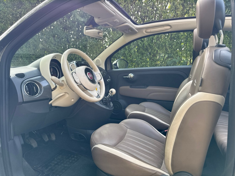 Fiat 500C 0.9 8V TWINAIR 105CH LOUNGE // 11/2015 // 68.000KM // CUIR // GPS