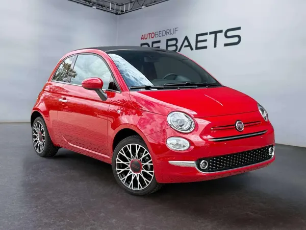 Fiat 500C 1.0*HYBRID*70PK*RED*CABRIO*CARPLAY*ANDROIDAUTO*GARANTIE
