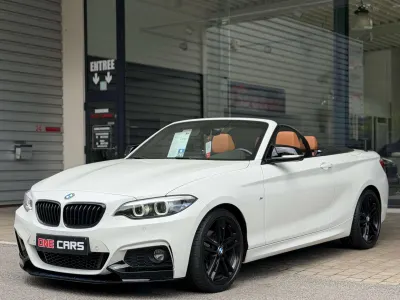 BMW 218 d Cabriolet "PACK M" BIXENON-CUIR-GPS-CLIM-JA18P-GAR 12MOIS