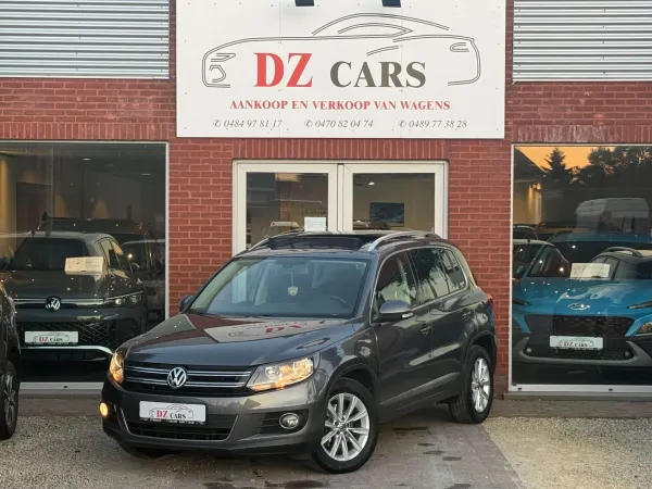 Volkswagen Tiguan 2.0TDI 110PK |✅NAVIGATIE | PANO DAK | LEDER | BLUETOOTH | TREKHAAK | ELEK. VERSTELBARE ZETELS | EURO 6B |