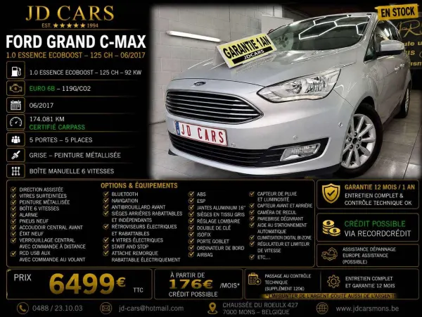 Ford Grand C-Max Grand C-Max 1.0 EcoBoost Titanium Start-Stop