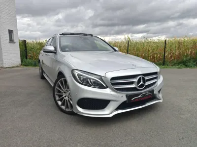 Mercedes-Benz C 200 C 200 d AMG LINE - AUTOMAAT - GPS/LEER/PANO/FULL LED - 12M GARANTIE