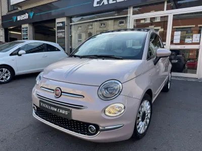 Fiat 500 1.2i Jante Toit Pano Ouvrant Gps Semi Cuir Led Airco Regulateur Vts Carnet Garantie