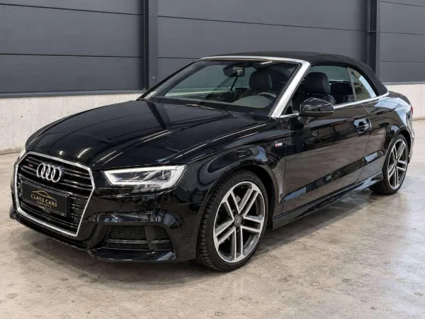 Audi A3 Cabriolet 35 TFSI ACT S-line Sport / S-tronic / CarPlay / LED / Cuir-Alcantara / Chauffants / PDC / CARNET COMPLET