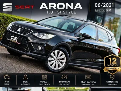 SEAT Arona ** 1.0 TSI - 59.000 km - 06/2021 - DSG - Camera - 1 Owner - Euro 6D- Garantie **