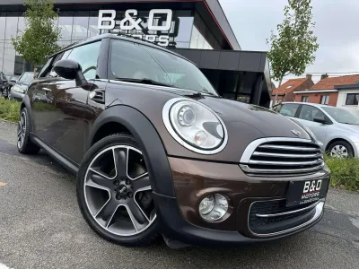 MINI Cooper Clubman Clubman Cooper 1.6i Bruin - Pano Schuifdak - Navi - Bluetooth - Beige Leder  - PDC achter - zeer mooie opties