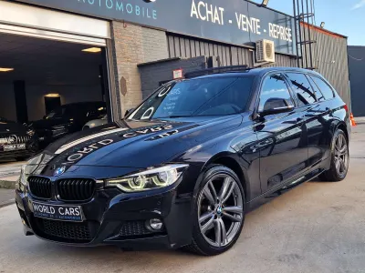 BMW 320 Touring 320 dXA - X DRIVE - PACK M - BOITE AUTO - BLACK EDITION - TOIT PANO - CAMERA - HEAD UP - NAVI - LED - XENON