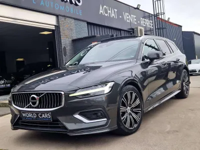 Volvo V60 2.0 D4 Inscription Geartronic - BOITE AUTO - TOIT PANO - CUIR NOIR - CAMERA - APPLE/ANDROID - HEAD UP - FULL OPTIONS