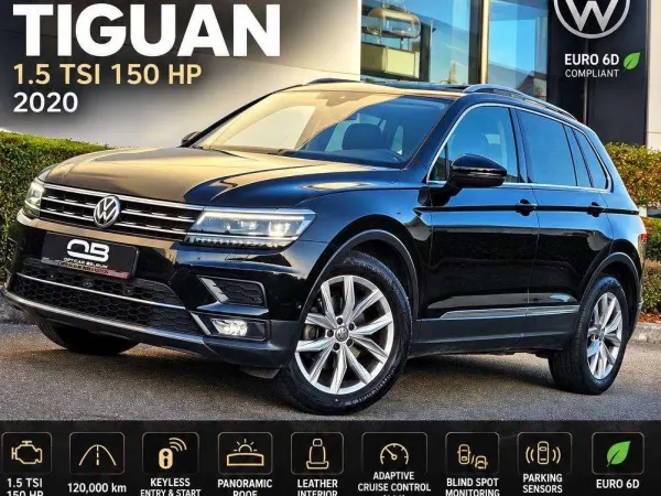 Volkswagen Tiguan *** 1.5 Tsi - Highline - Dsg - Full option - Pano - 360 Camera - Cockpit - Leather - Death Corner signal - Garantie ***