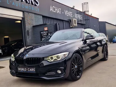 BMW 428 iA Cabrio - LUXURY - BOITE AUTO - FULL BLACK - NAVIGATION - KEYLESS - CAMERA - HARMAN KARDON - FULL OPTION